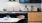 kitchen with white tile backsplash and modern fixtures