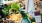 a person holding a shopping cart full of vegetables